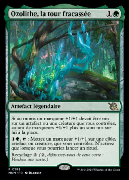 Ozolithe, la tour fracassée, carte Magic MOM 198 — extension L'invasion des machines