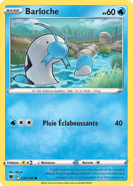 Barloche, carte Pokémon ASR 035 — extension Astres Radieux