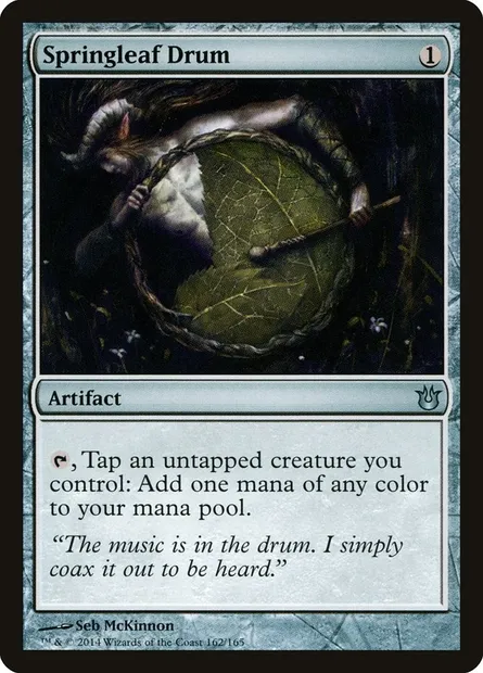 Springleaf Drum, Magic card BNG 162 — Born of the Gods set
