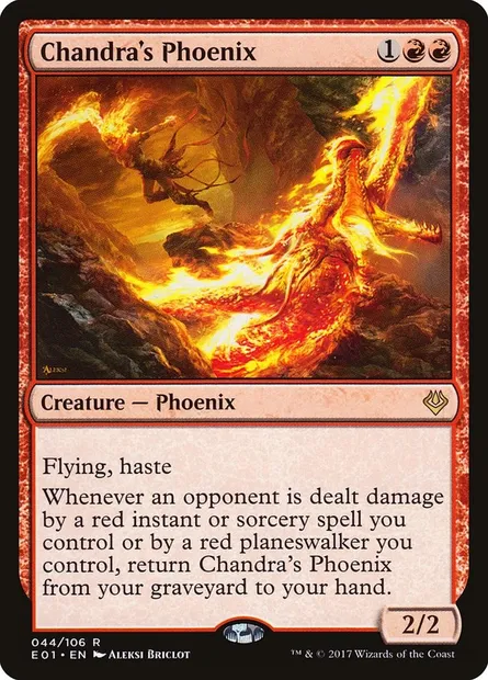 Chandra's Phoenix, Magic card E01 44 — Archenemy: Nicol Bolas set