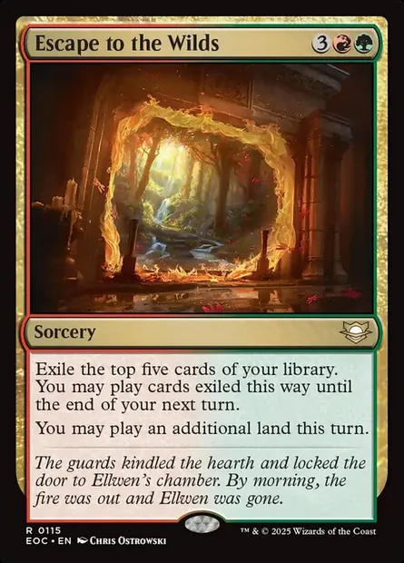 Escape to the Wilds, Magic card EOC 115 — Edge of Eternities Commander set