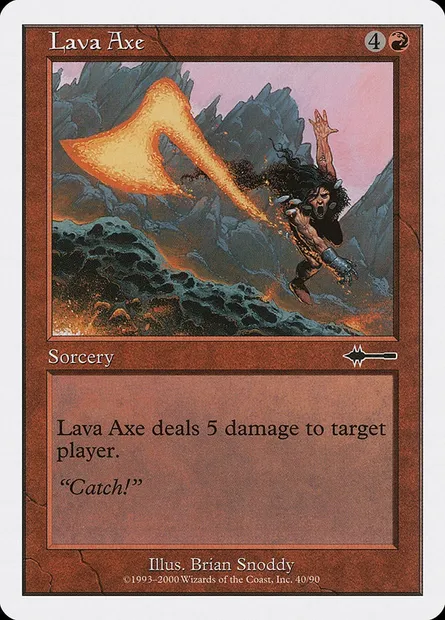 Lava Axe, Magic card BTD 40 — Beatdown Box Set set