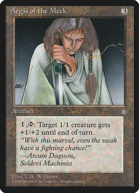 Aegis of the Meek, Magic card ICE 307 — Ice Age set