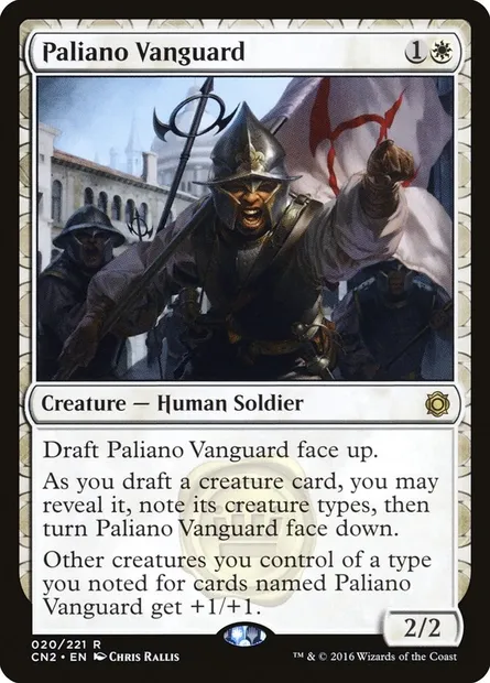Paliano Vanguard, carte Magic CN2 20 — extension Conspiracy: Take the Crown