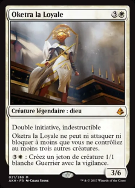 Oketra la Loyale, carte Magic AKH 21 — extension Amonkhet