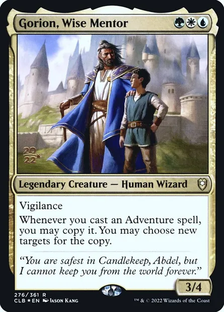 Gorion, Wise Mentor, Magic card PCLB 276s — Battle for Baldur's Gate Promos set