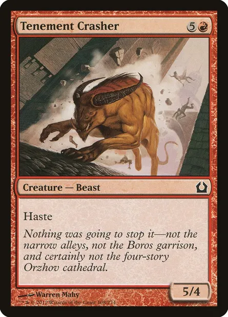 Tenement Crasher, Magic card RTR 108 — Return to Ravnica set