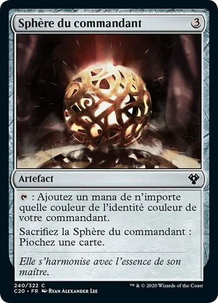 Sphère du commandant, carte Magic C20 240 — extension Commander 2020