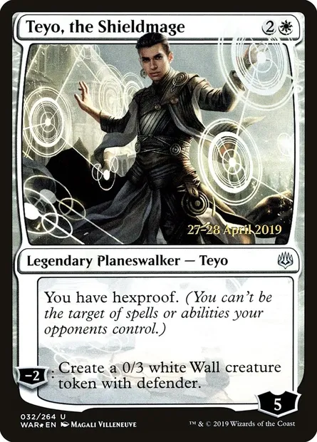 Teyo, the Shieldmage, Magic card PWAR 32s — War of the Spark Promos set