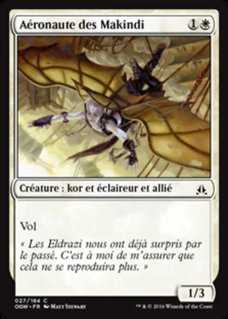 Aéronaute des Makindi, carte Magic OGW 27 — extension Le serment des Sentinelles