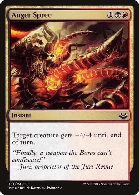 Auger Spree, Magic card MM3 151 — Modern Masters 2017 set
