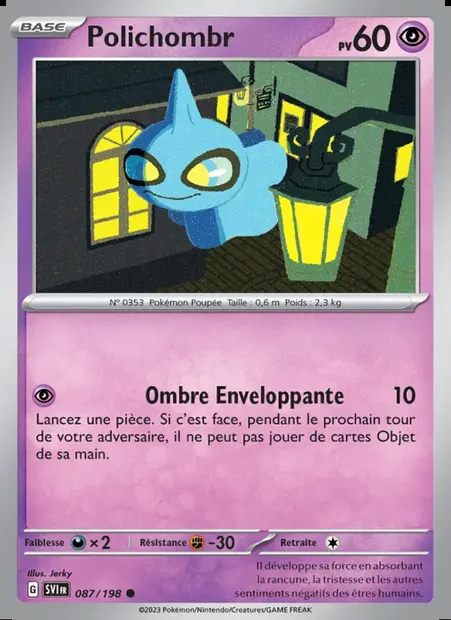 Polichombr, carte Pokémon SVI 087 — extension Écarlate et Violet