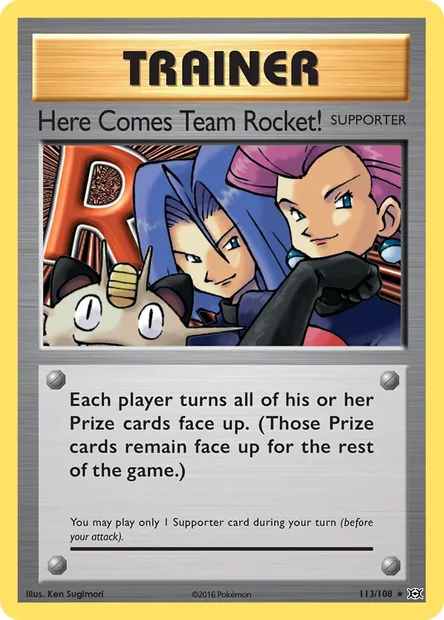 Here Comes Team Rocket!, Pokémon card EVO 113 — Evolutions set