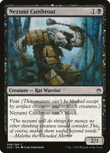 Nezumi Cutthroat, Magic card A25 99 — Masters 25 set