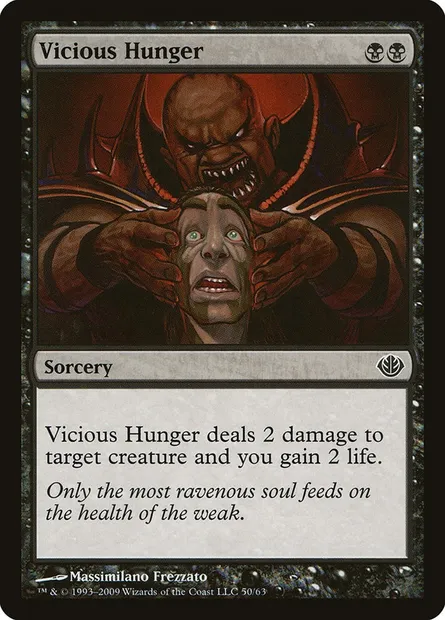 Vicious Hunger, Magic card DDD 50 — Duel Decks: Garruk vs. Liliana set