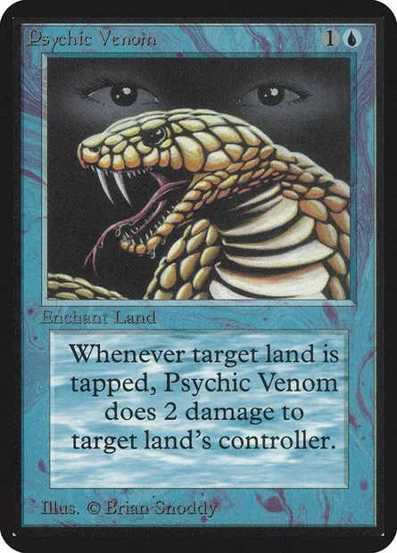 Psychic Venom, Magic card LEA 75 — Limited Edition Alpha set