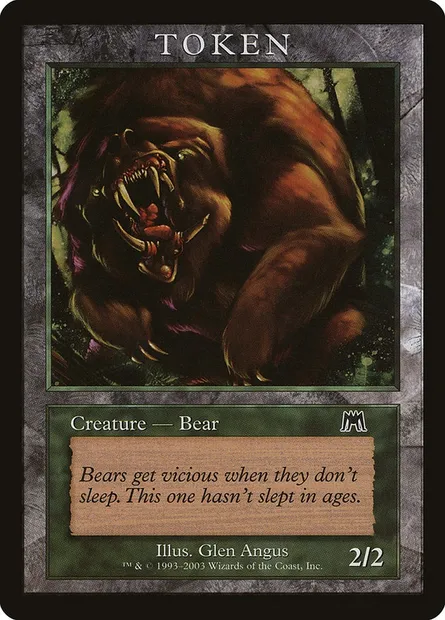 Bear, Magic card P03 4 — Magic Player Rewards 2003 set