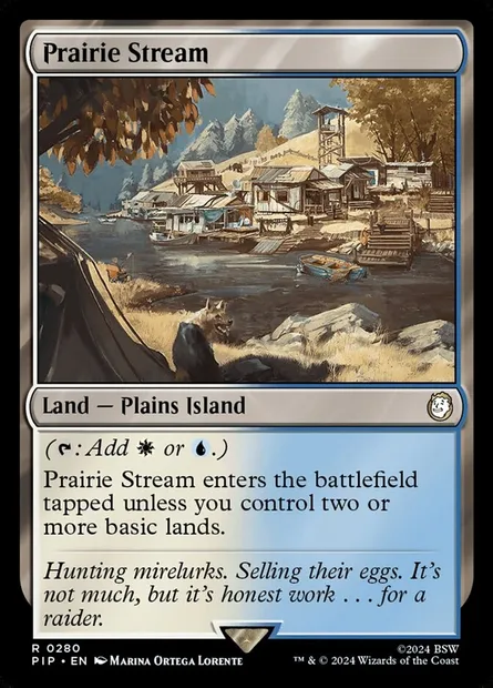 Prairie Stream, Magic card PIP 280 — Fallout set