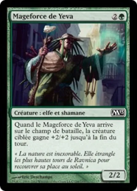 Mageforce de Yeva, carte Magic M13 198 — extension Magic 2013