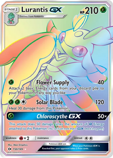 Lurantis GX, Pokémon card SUM 150 — Sun & Moon set