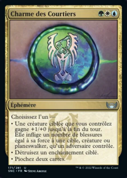 Charme des Courtiers, carte Magic SNC 171 — extension Les rues de la Nouvelle-Capenna