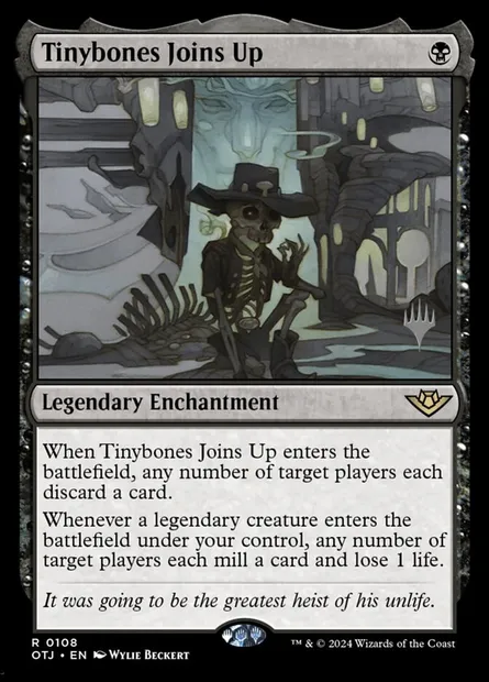 Tinybones Joins Up, Magic card POTJ 108p — Outlaws of Thunder Junction Promos set