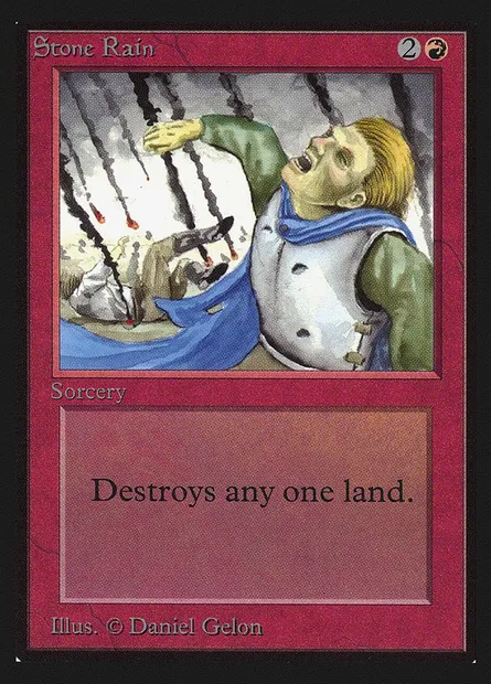Stone Rain, Magic card CEI 178 — Intl. Collectors' Edition set