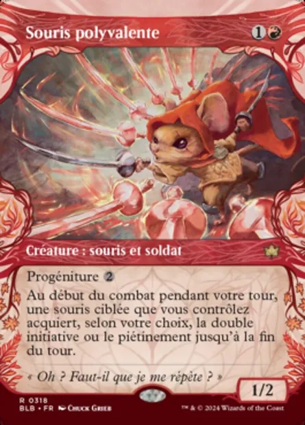 Souris polyvalente, carte Magic BLB 318 — extension Bloomburrow