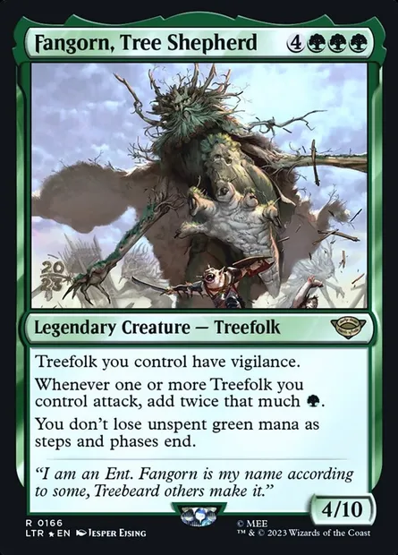 Fangorn, Tree Shepherd, Magic card PLTR 166s — Tales of Middle-earth Promos set