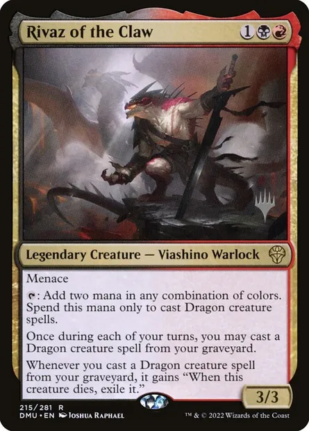 Rivaz de la Griffe, carte Magic PDMU 215p — extension Dominaria United Promos