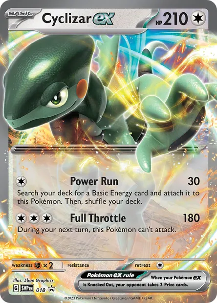 Cyclizar ex, Pokémon card PR-SV 018 — SVP Black Star Promos set