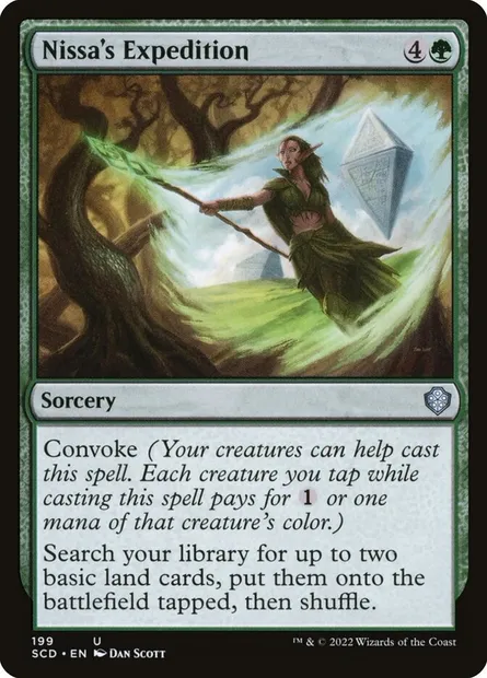Nissa's Expedition, Magic card SCD 199 — Starter Commander Decks set
