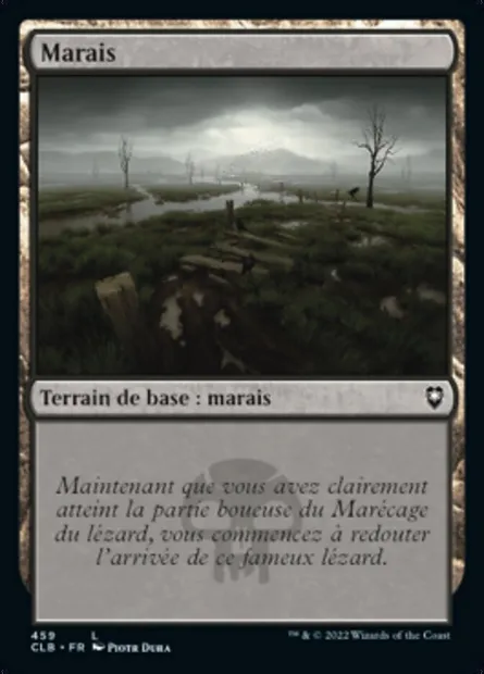 Marais, carte Magic CLB 459 — extension Commander Légendes : la bataille de la Porte de Baldur