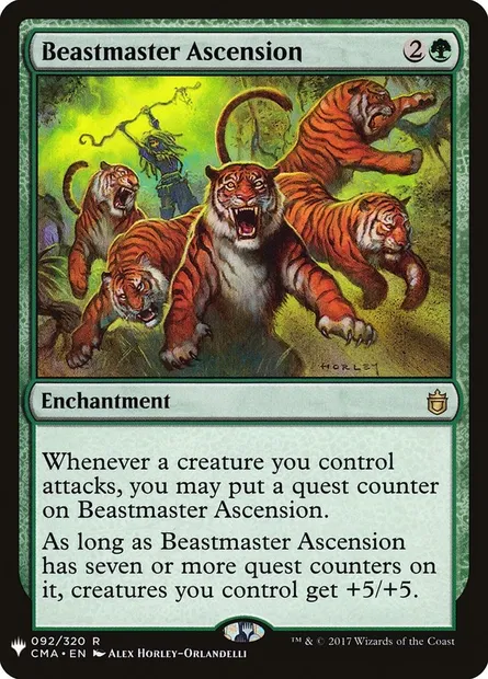 Beastmaster Ascension, Magic card PLST CMA-92 — The List set