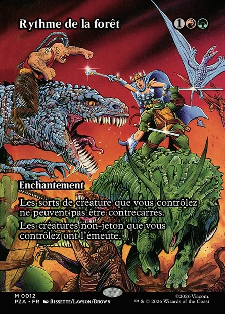 Rythme de la forêt, carte Magic PZA 12 — extension Teenage Mutant Ninja Turtles Source Material