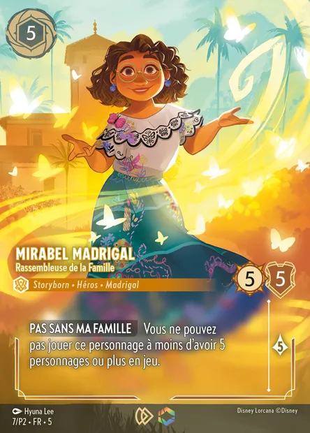 Mirabel Madrigal - Rassembleuse de la Famille, carte Disney Lorcana P2-007 — extension P2