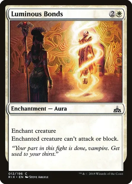 Luminous Bonds, Magic card RIX 12 — Rivals of Ixalan set