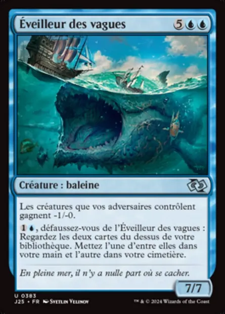 Éveilleur des vagues, carte Magic J25 383 — extension Foundations Jumpstart