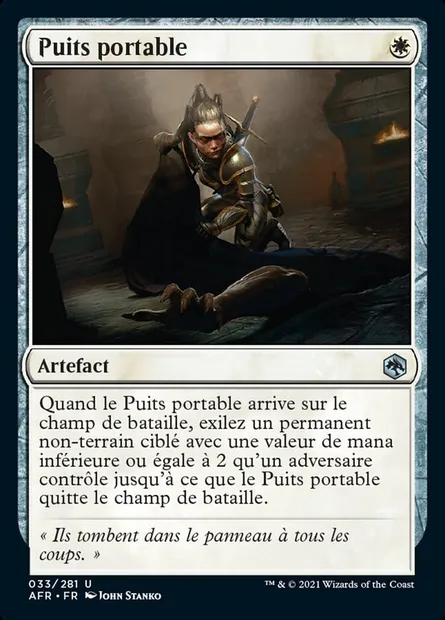 Puits portable, carte Magic AFR 33 — extension Forgotten Realms: Aventures dans les Royaumes Oubliés