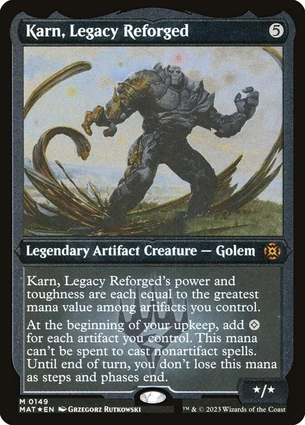 Karn, Legacy Reforged, Magic card MAT 149 — March of the Machine: The Aftermath set