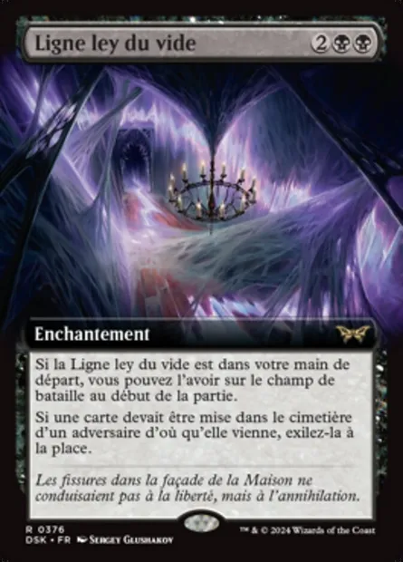 Ligne ley du vide, carte Magic DSK 376 — extension Duskmourn: House of Horror