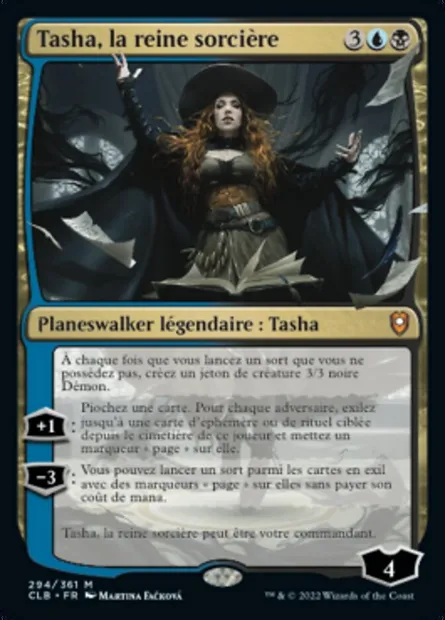 Tasha, la reine sorcière, carte Magic CLB 294 — extension Commander Légendes : la bataille de la Porte de Baldur