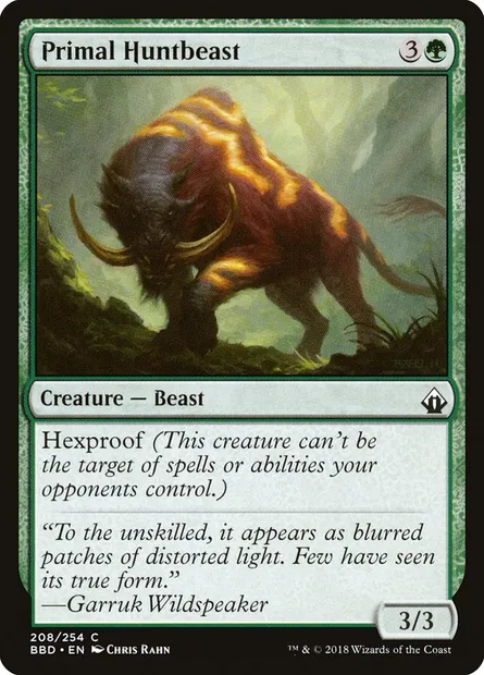 Primal Huntbeast, Magic card BBD 208 — Battlebond set