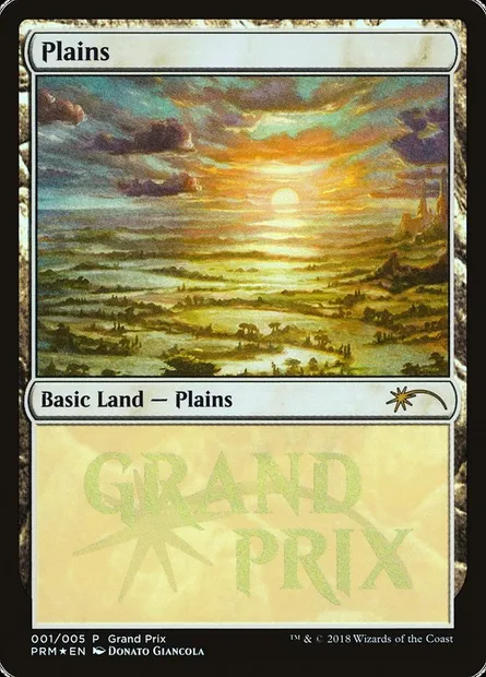 Plains, Magic card PGPX 2018a — Grand Prix Promos set