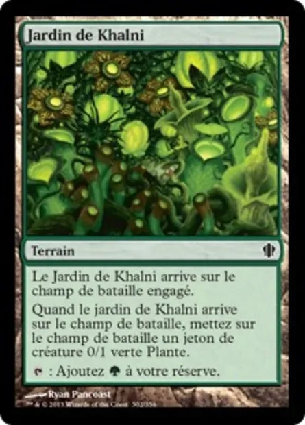 Jardin de Khalni, carte Magic C13 302 — extension Commander 2013