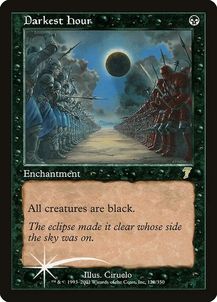 Darkest Hour, Magic card 7ED 128★ — Seventh Edition set