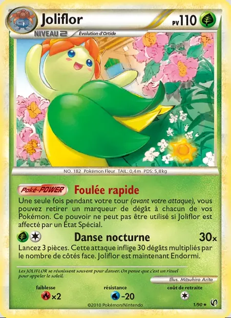 Joliflor, carte Pokémon UD 1 — extension Indomptable