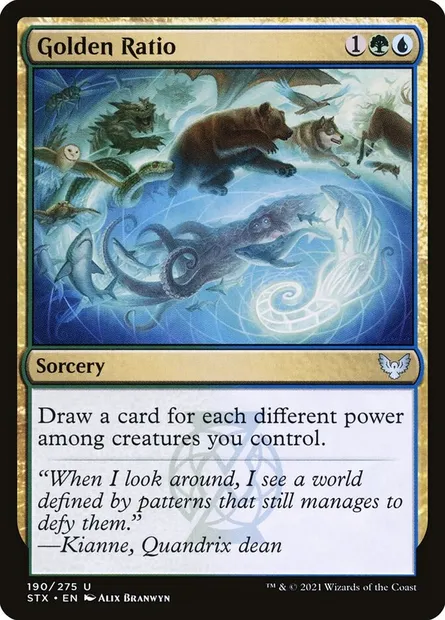Golden Ratio, Magic card STX 190 — Strixhaven: School of Mages set