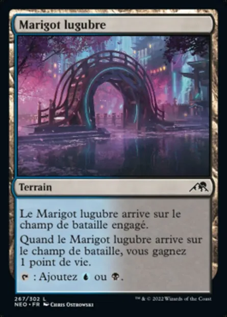 Marigot lugubre, carte Magic NEO 267 — extension Kamigawa: La Dynastie Néon
