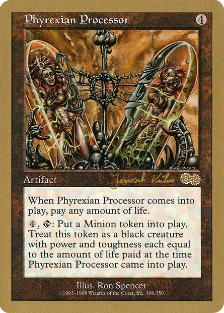 Processeur phyrexian, carte Magic WC00 jk306 — extension World Championship Decks 2000